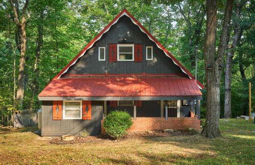 Red A Frame Shenandoah Escape Fire Pit BBQ - Foto 8