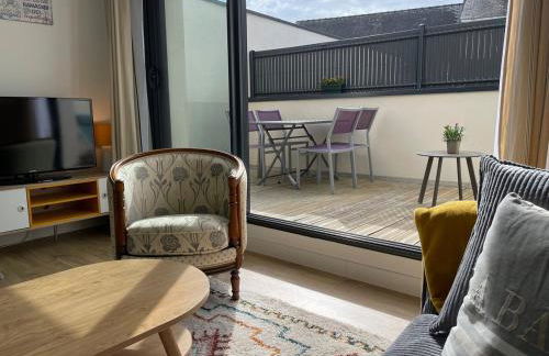 Plein centre Auray - Grand duplex 2 suites avec terrasse ensoleillée - Foto 7