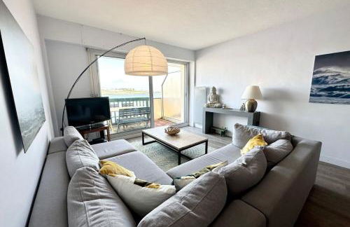 T3 Duplex Vue mer 180 sur le port de Lomener - Foto 4