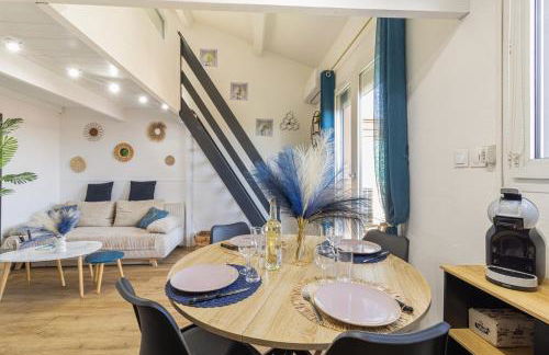 T2 MODERNE VUE MER LES SABLETTES CLIM- WiFi- PARKING - Foto 9