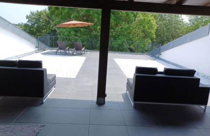 Ferienwohnung mit Kamin und traumhafter Dachterrasse mit Weitblick in die Natur - Foto 6