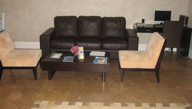 Sala de estar do lobby