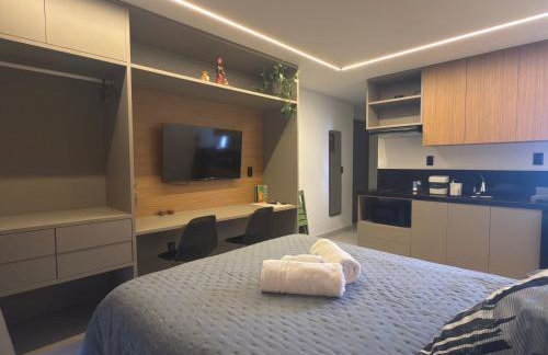 Lindo Studio com rooftop e piscina - Foto 1