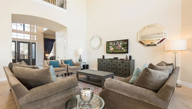 Coin salon dans le hall