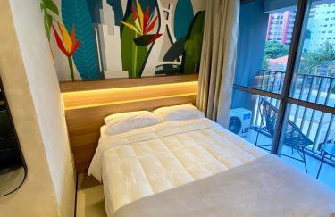 Studio 509 - Lindo studio ao lado do metro e shopping com Alexa - Foto 6