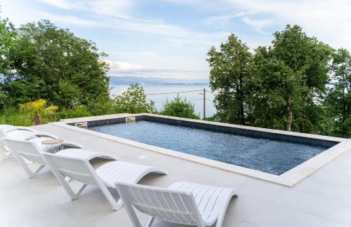 Villa Mare&Monti in Opatija, Heated pool with sea view - Foto 21