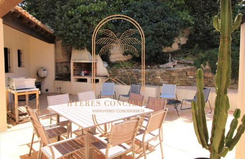 Villa l'Arbanaise vue mer piscine presqu'Ile Giens BY HC - Foto 36