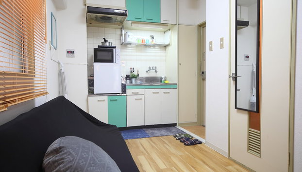 World Inn Naniwa - Foto 3, Cocina básica privada