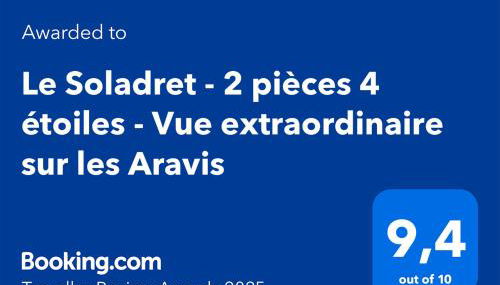 Le Soladret - 2 pièces 4 étoiles - Vue extraordinaire sur les Aravis - Foto 3
