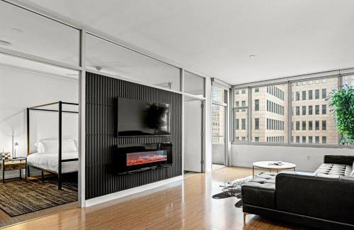 Modern Downtown Dallas City View High-Rise, Free Parking, Pool, Gym - Foto 16