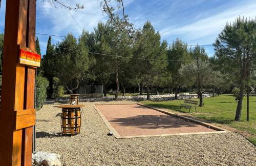 Villa Soleil Piscine Jacuzzi Pétanque Espace bbq billard et salons extérieurs - Foto 60