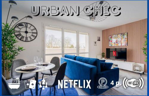 L Urban Chic - Wifi - Terrasse - Parking - 4p - RER - Paris - A6 - Orly - Foto 11
