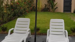 Casa Temporada Nosso Recanto Piscina aquecimento Solar - Foto 5, sunbed