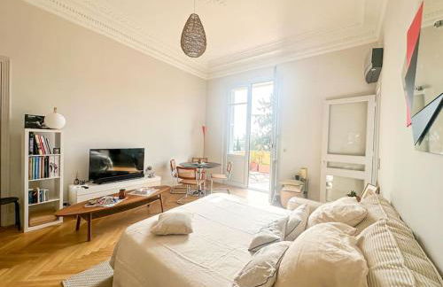 Appartement exceptionnel belle époque avec grande terrasse plein sud - Foto 16