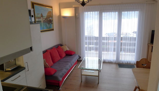 Elfe Apartments Studio for 2 Adults, Balcony With Lake and Mountain View - Foto 5, Wohnbereich