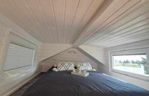 Mazurski Domek Papy Smerfa plaża pomost jezioro prywatny staw gospodarstwo pasieka - Foto 20