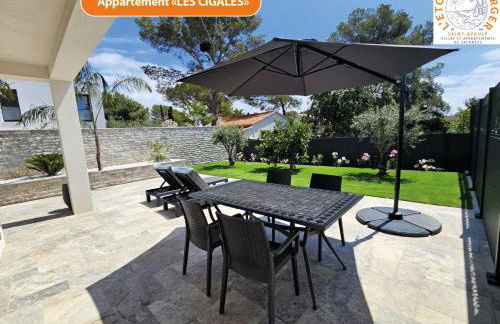 ETOILE DU BERGER Saint Aygulf 3 Villas et 4 appartements jardin individuel et piscine chauffée en saison - la mer et les plages 450 m - Foto 24