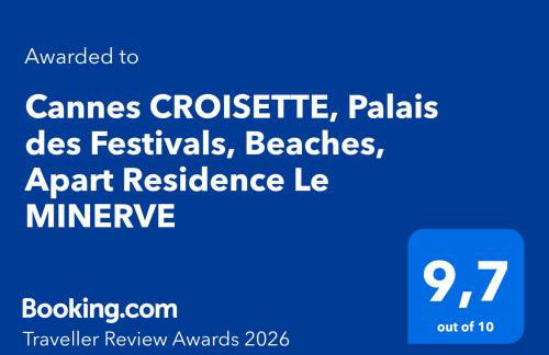 Cannes CROISETTE, Palais des Festivals, Beaches, Apart Residence Le MINERVE - Foto 28
