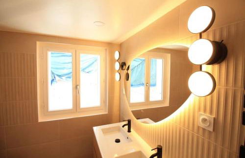 Disponible - Maison Entière Rénovée - Matelas Emma - RERB, 5mn Paris - Parking Rue Gratuit - Matelas Emma - 6 pers - 2 Terrasses - Foto 9