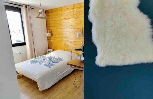 Charmant duplex, 110m2, 7 minutes des pistes, 8 couchages, belle vue sur les montagnes, cheminée - Foto 23