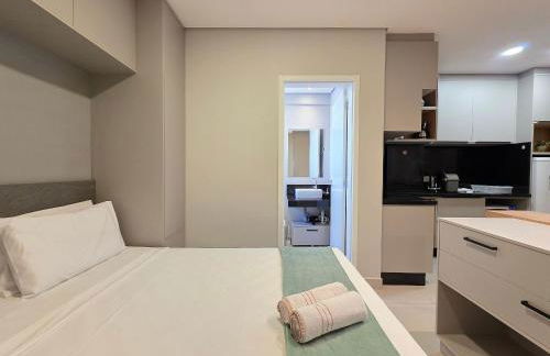 Flat novo e moderno, 4 pessoas ao lado do Paraguai - Foto 4