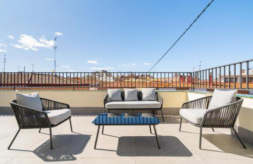 Atico con terraza para 6 personas en madrid rio de alquiler temporal - Foto 5