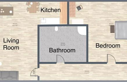 2-Zimmer City Apartment 57m² mit King Size Bett und Küche - Foto 19