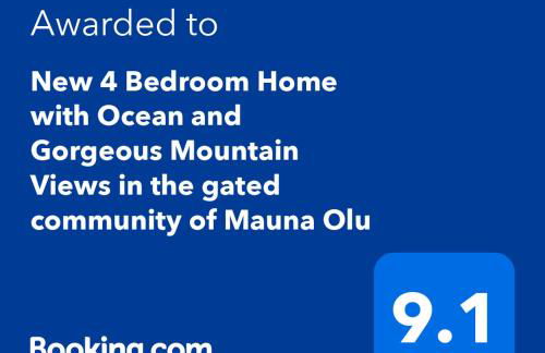 New 4 Bedroom Home with Ocean and Gorgeous Mountain Views in the gated community of Mauna Olu - Foto 2