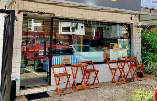 Bellagio Ponta DAreia Flat Economico Beira Mar Ferreira Hospedagens - Foto 10