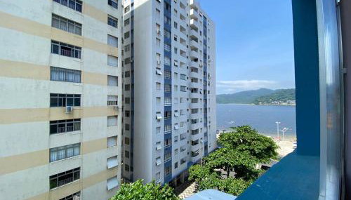 Studio Edifício Audax lindíssimo pé na areia - Melhor localização de São Vicente - Foto 2, Garden view