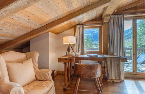 Duplex élégant, 8 pers., cheminée, Val-d'Isère, parking, WiFi - FR-1-694-440 - Foto 2