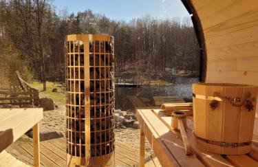 Osada Skoczkowo komfortowe domki z prywatnymi wannami hot-tub nad jeziorem- sauna- balia- prywatny staw wędkarski - Foto 50