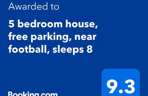 5 bedroom house, free parking, near football, sleeps 8 - Photo 2