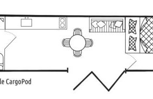 Purple CargoPod at Lee Wick Farm Cottages & Glamping - Foto 13