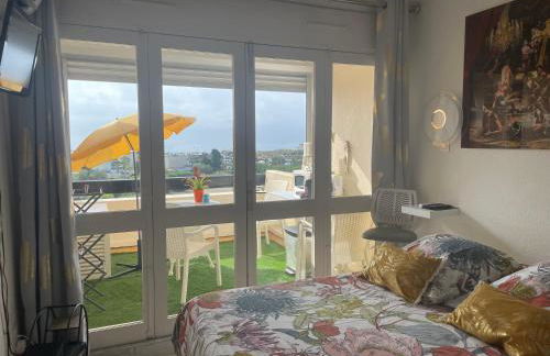 SHOWTIME NATURISTE PORT NATURE 6 parking privé clim ascenseur vue mer - Foto 3