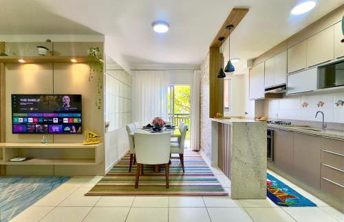 Apartamentos a150 M DA PRAIA com SACADA, WI-FI, PISCINA, PORTARIA 24h, PLAYGROUND e vaga de GARAGEM - Foto 31