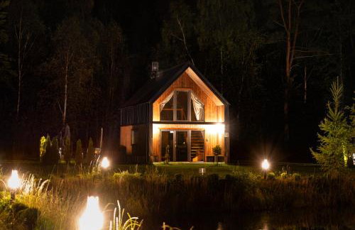 Przystanek Kistówko komfortowe domki z jacuzzi, staw wędkarski, kominek, las, przestrzeń - Foto 74