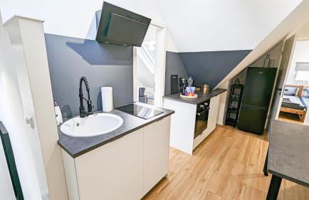 ALFA Stuttgart 3BR 5 Beds Netflix INET EBK Wasen Apartment nahe Daimler l Bathroom l Kitchen l WIFI & SmartTV l 3 Zimmer 5 Betten l Küche l Duschbad - Foto 5