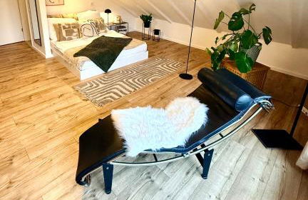 Rooftop Lounge Apartment 7 - Stilvoll wohnen nahe der Uniklinik Homburg - Photo 9