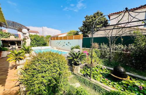 Studio Soleil - Piscine, Parking, Jardin, Calme, Wifi, 2 personnes - Foto 26