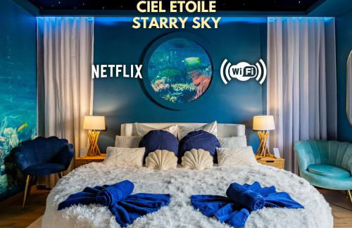 CathyVoyages - Ciel étoilé - Bord de Mer - Parking gratuit - Vidéoprojecteur - Lit rond - La Paillote Strasbourgeoise - Photo 2