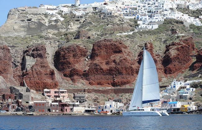 Katamaran Lagunen Tour mit BBQ: Heiße Quellen, Rote & Weiße Strände – max. 20 Pers. - Foto 1