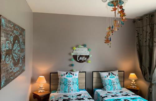 Maison récente à la ferme avec jardin, terrasses, 4 chambres, proche plages et pêche privée - FR-1-426-86 - Foto 15