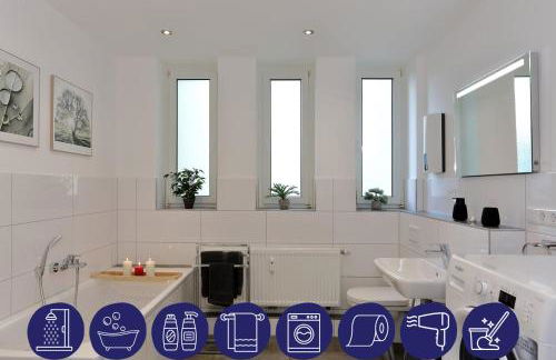 Modern und ruhig, mit Garage & PS4, nahe Messe, RÜ und Uniklinik, voll ausgestattete Küche, Bad mit Dusche und Badewanne - Foto 6