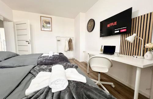 Zentrale City Ferienwohnung Essen 3 Zimmer Balkon Messe - Foto 12