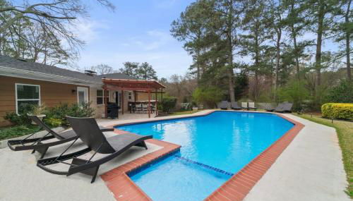 Atlanta Private Pool 5BR, Sleeps 14 - Foto 2, Garden, sunbed, Garden view