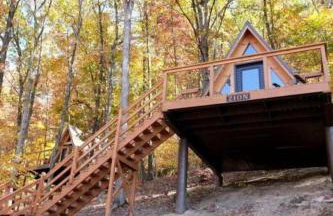 Romantic A-frame Cabin Ideal for Two by Tappan Lake in Ohio - Foto 26