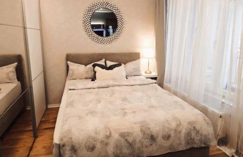 zentrale Design-Ferienwohnung mit Balkon und Stellplatz in Karlsruhe - APOLONIAliving - Foto 24