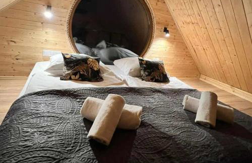 Drewniane domki z prywatnym jacuzzi i widokiem na Góry - Klimatyczny Kompleks w Górach Izerskich #Widogruszka - Photo 5