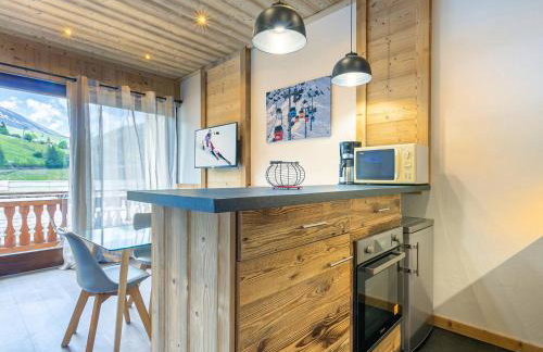 Grand Studio cabine, balcon, parking, centre La Clusaz - FR-1-437-85 - Foto 6